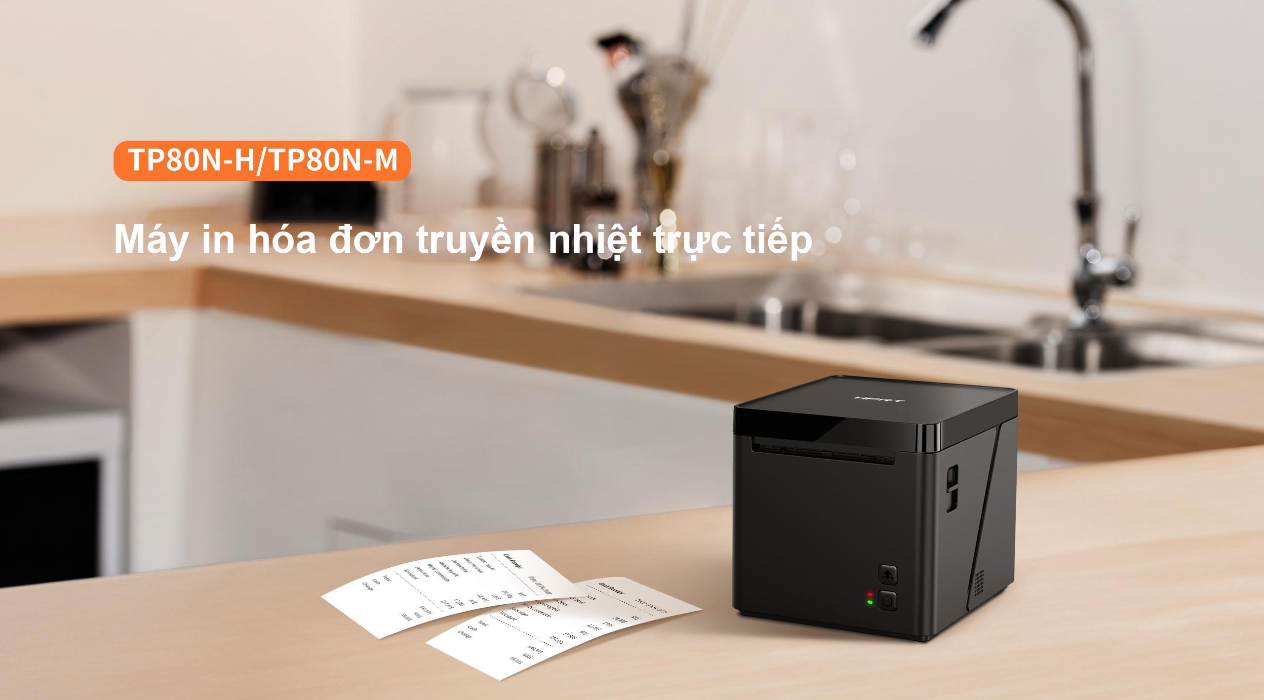 Máy in hóa đơn HPRT TP80N-M với thiết kế tinh tế