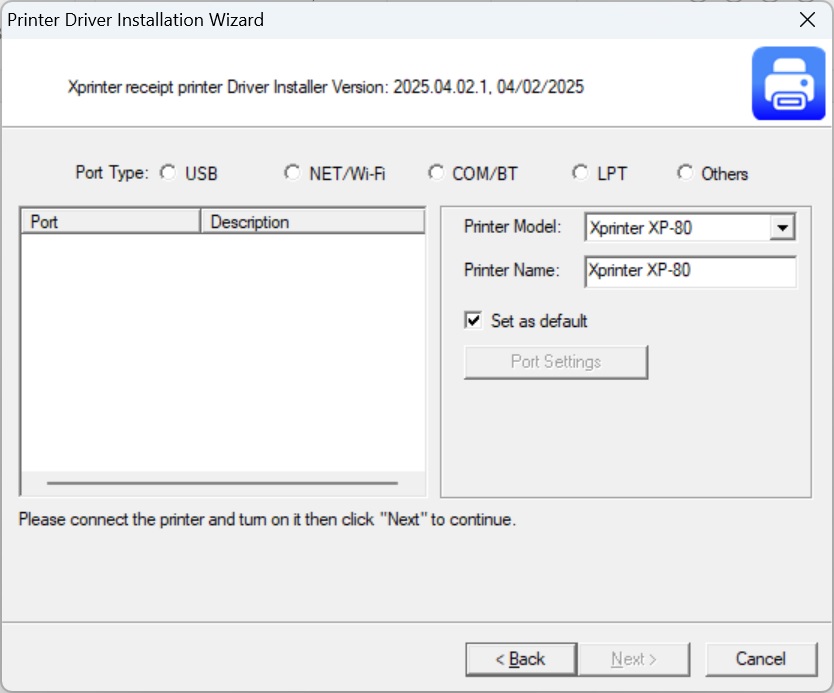 Cài đặt driver máy in hóa đơn Xprinter và PDIT