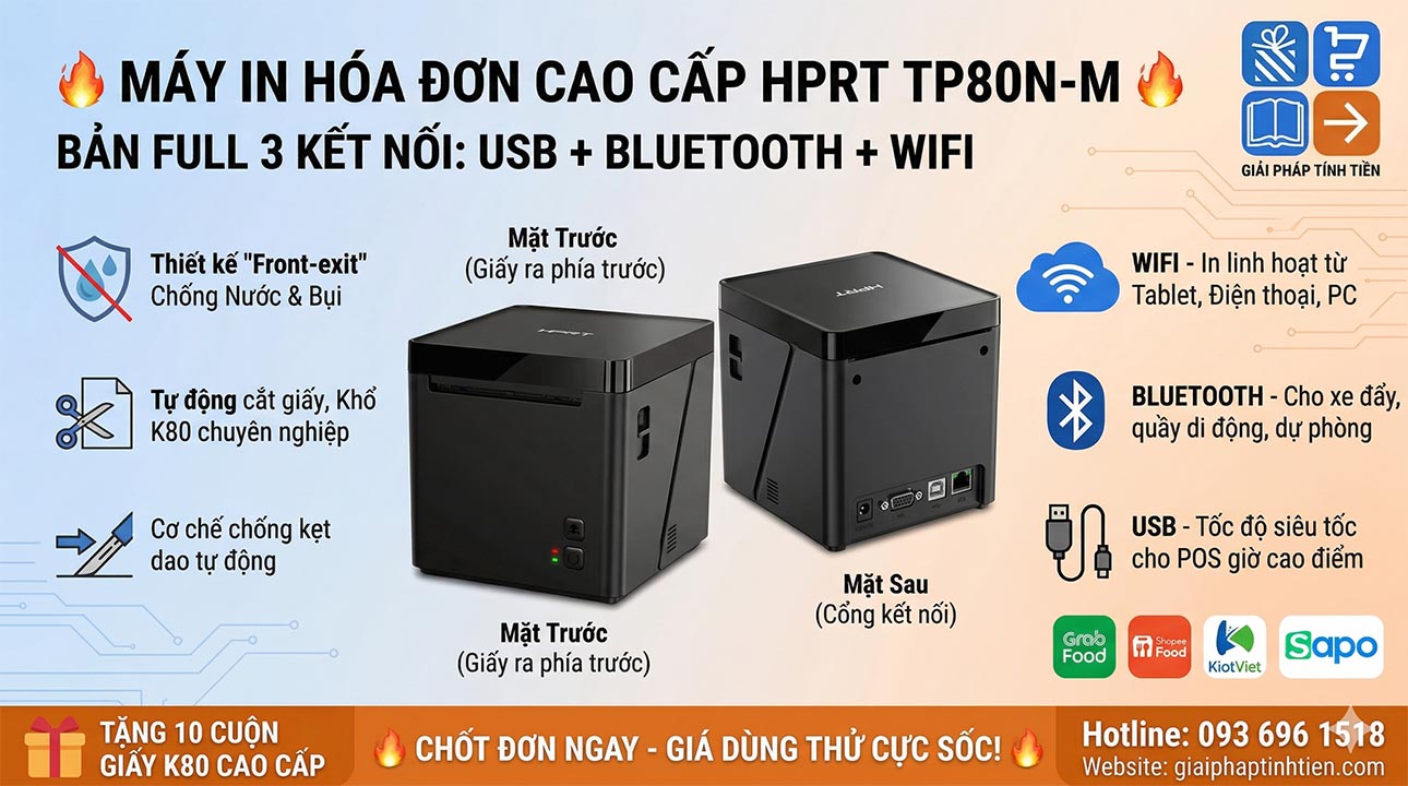 Đánh Giá Máy In Hóa Đơn HPRT TP80N-M