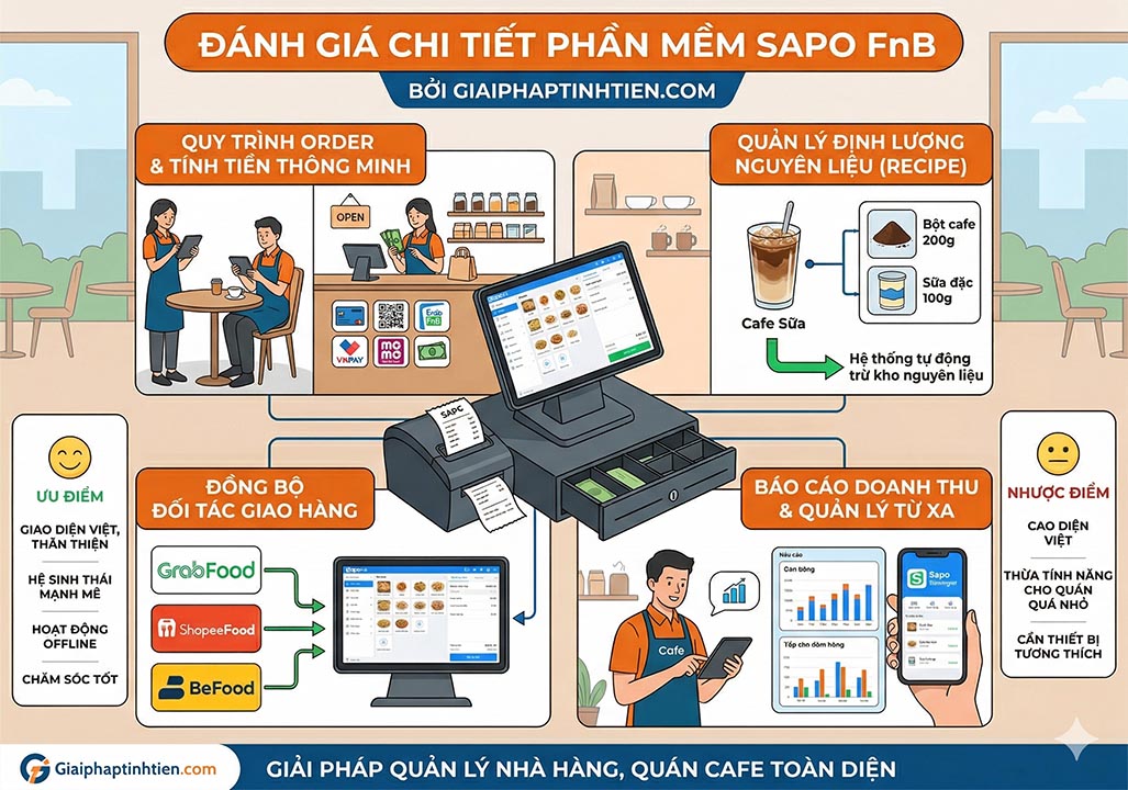 Đánh Giá Phần Mềm Quản Lý Sapo FnB 2026