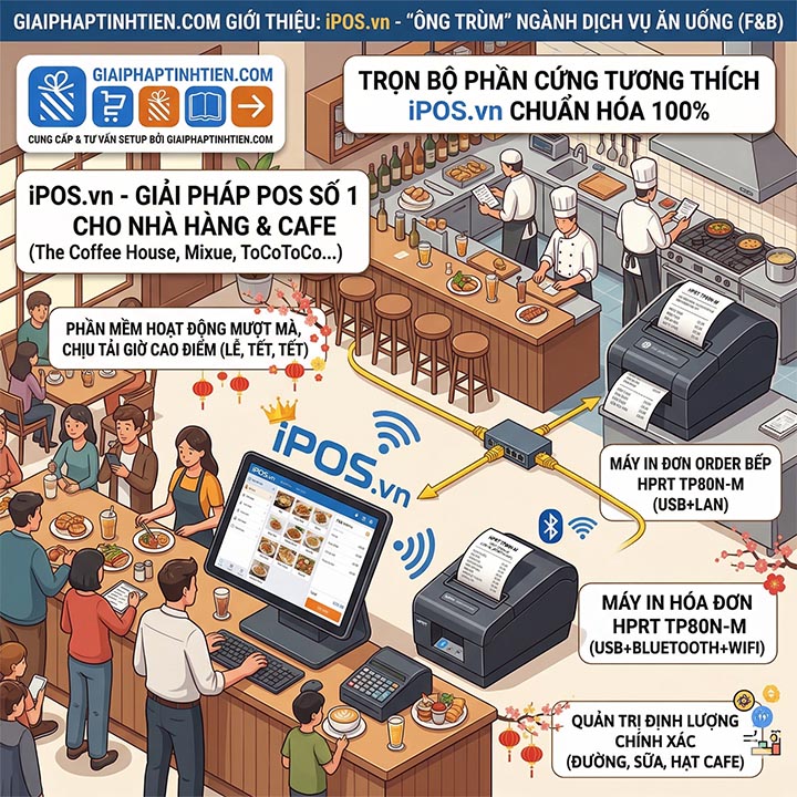 iPOS.vn - "Ông Trùm" Ngành Dịch Vụ Ăn Uống (F&B)