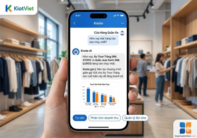 Knote (Hệ sinh thái KiotViet) - Trợ lý AI trên di động