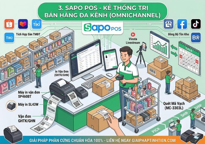 Sapo POS - Kẻ Thống Trị Bán Hàng Đa Kênh (Omnichannel)