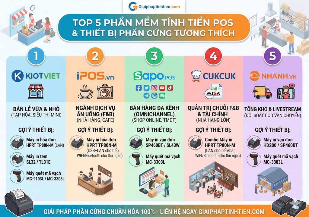 Top 5 Phần Mềm Tính Tiền POS Tốt Nhất