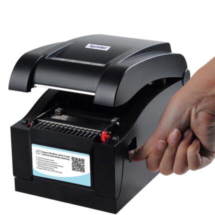 Máy in mã vạch Xprinter XP-350B (mở nắp)
